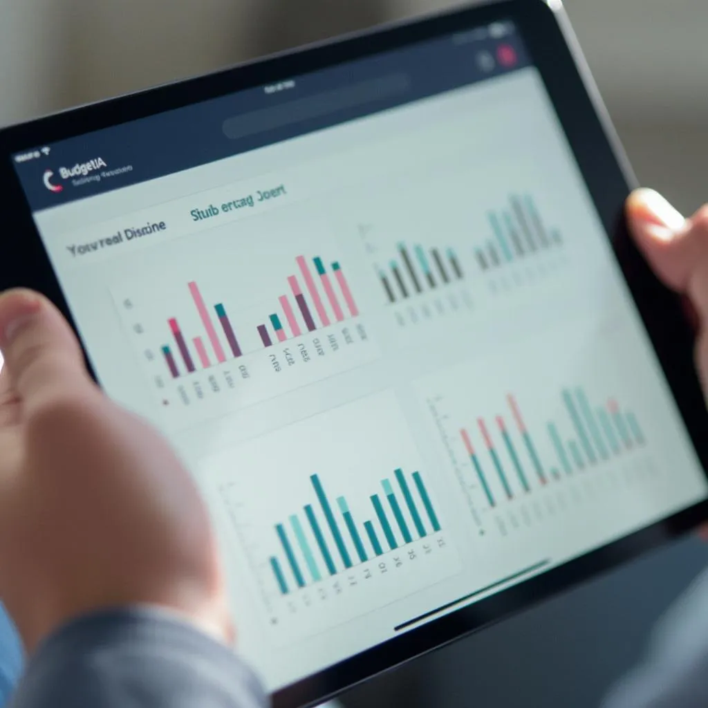 Interface utilisateur de l'application BudgetIA