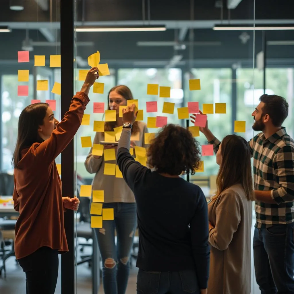 Session de brainstorming créatif